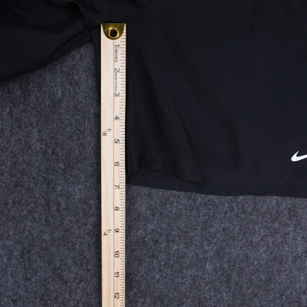 Nike Dri-FIT Athletic Shorts Kids Large Black Excellent Swoosh Logo Activewear